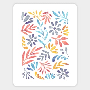 Watercolor floral pattern Magnet